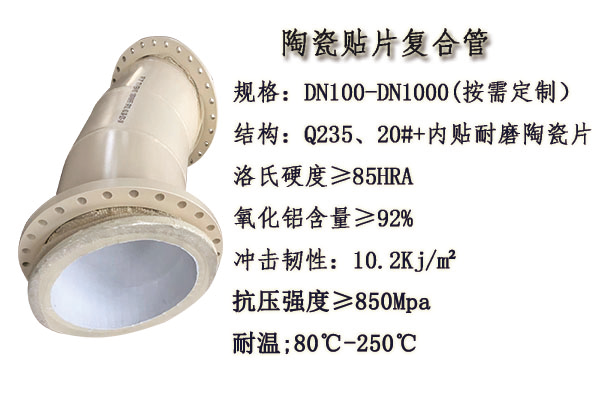 90&deg;陶瓷復合管彎頭