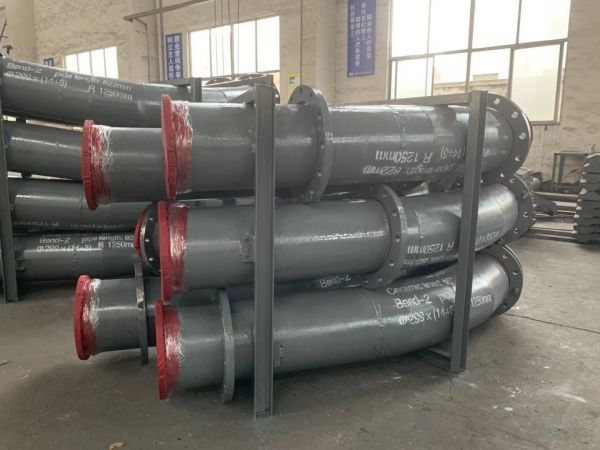 輸灰管道陶瓷復合90&deg;彎頭